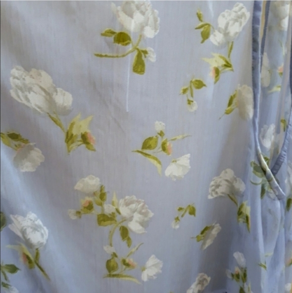 Lauren Conrad Floral Sheer Vest Boho Duster - Picture 4 of 5